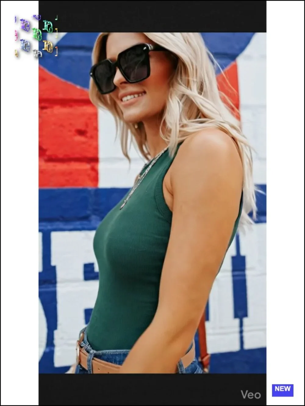 Ribbed Sleeveless Racerback Halter Neck Bodysuit Tank Top